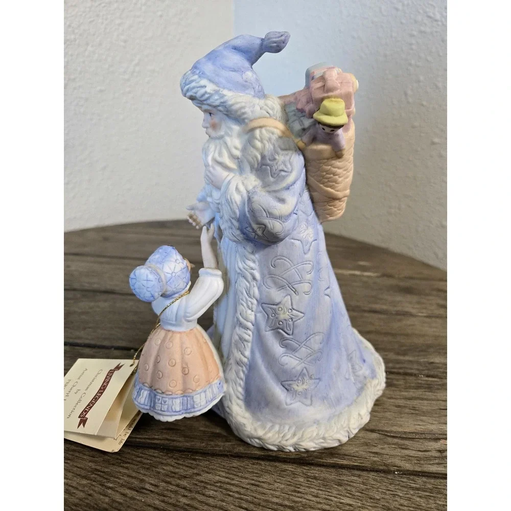 Enesco Limited Edition Pere Noel Christmas Santa Musical Figurine 1988 WORKS